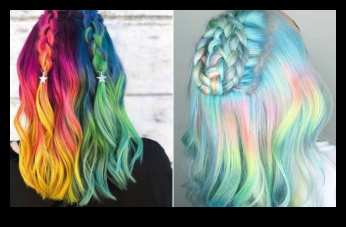 تأثير وحيد القرن: أفكار غامضة لتلوين الشعر للحصول على مظهر غريب الأطوار