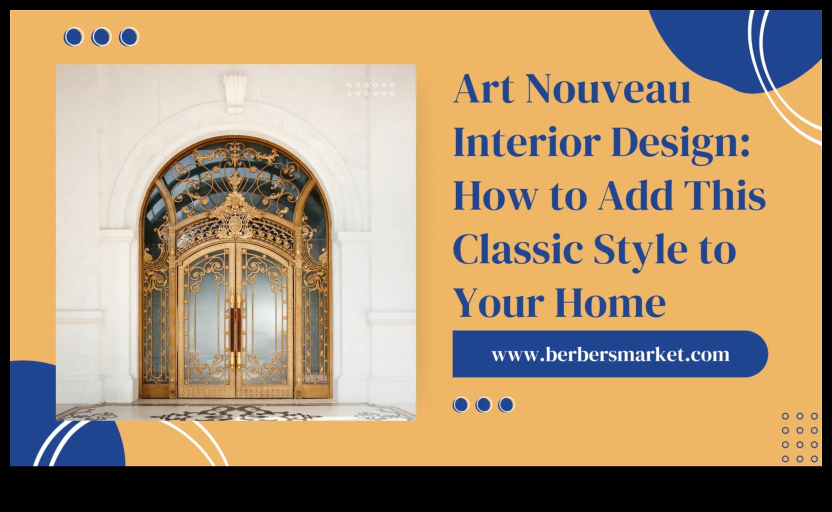 ديكور منزلي مستوحى من فن الآرت نوفو