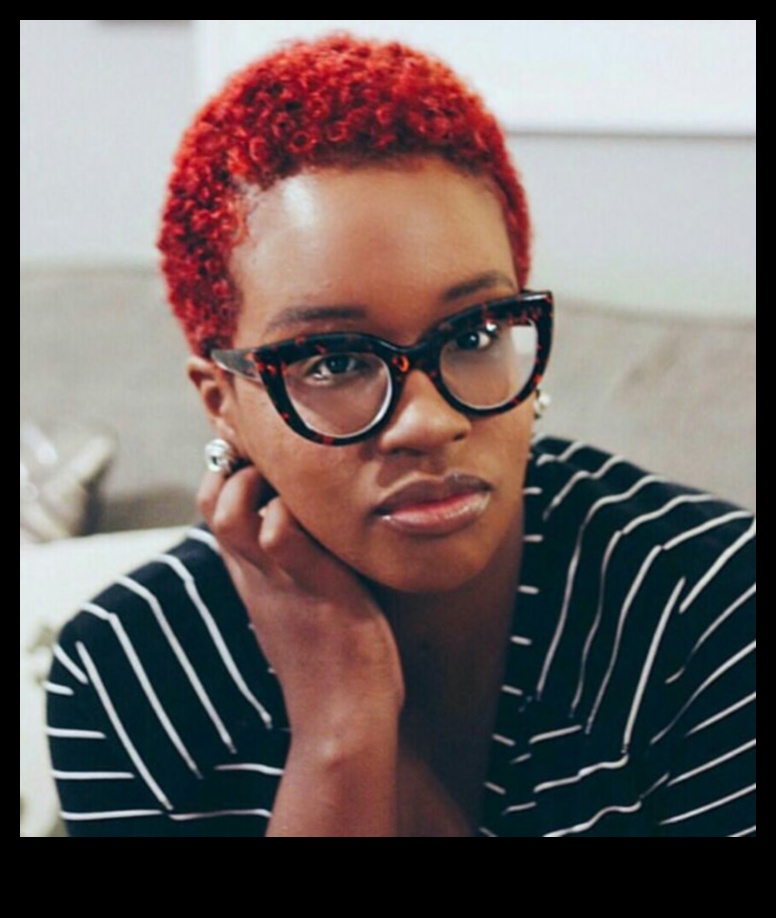 مشع باللون الأحمر: تسريحات الشعر القصيرة للشخصية النارية