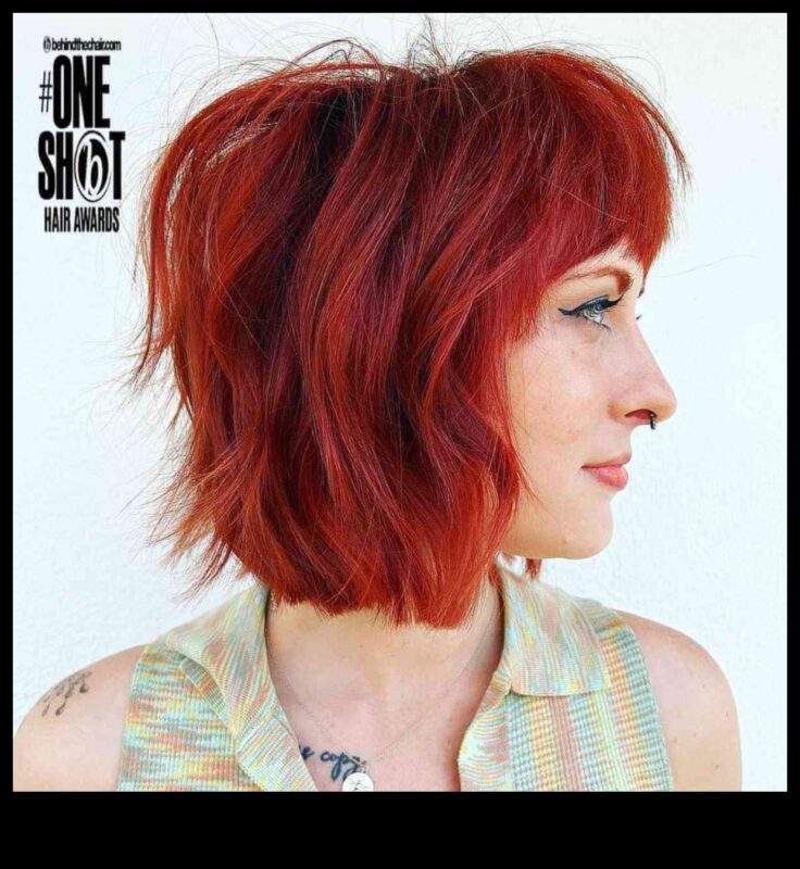 مشع باللون الأحمر: تسريحات الشعر القصيرة للشخصية النارية