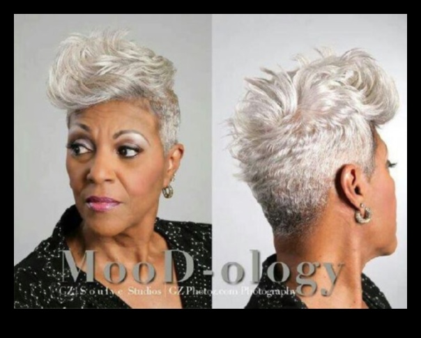 تابع اللون الرمادي الفاتن: أفكار شعر قصير أنيقة للثعالب الفضية