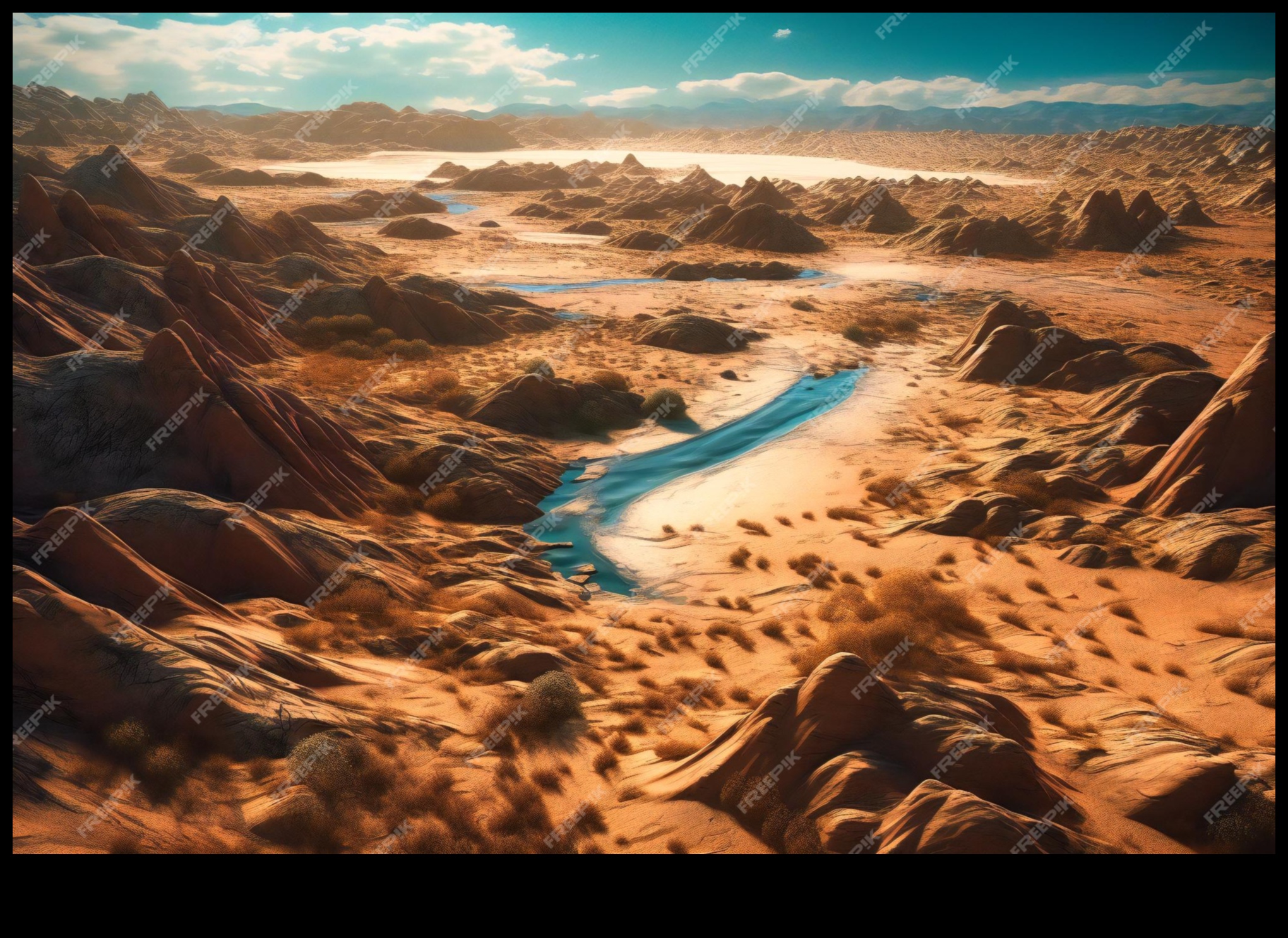 جاذبية المناظر الطبيعية الصحراوية