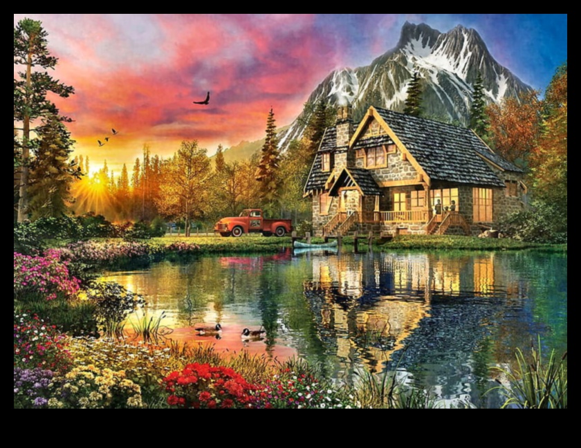 الانسجام في الطبيعة: مجموعة من المناظر الطبيعية الهادئة